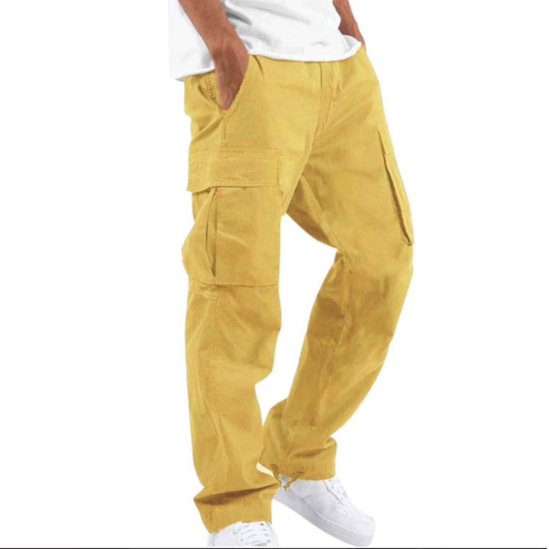 Casper | Pantalón Cargo Ancho con Bolsillos de Solapa