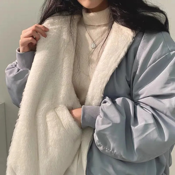 Linnea | Chaqueta Oversize Forrada de Borreguito