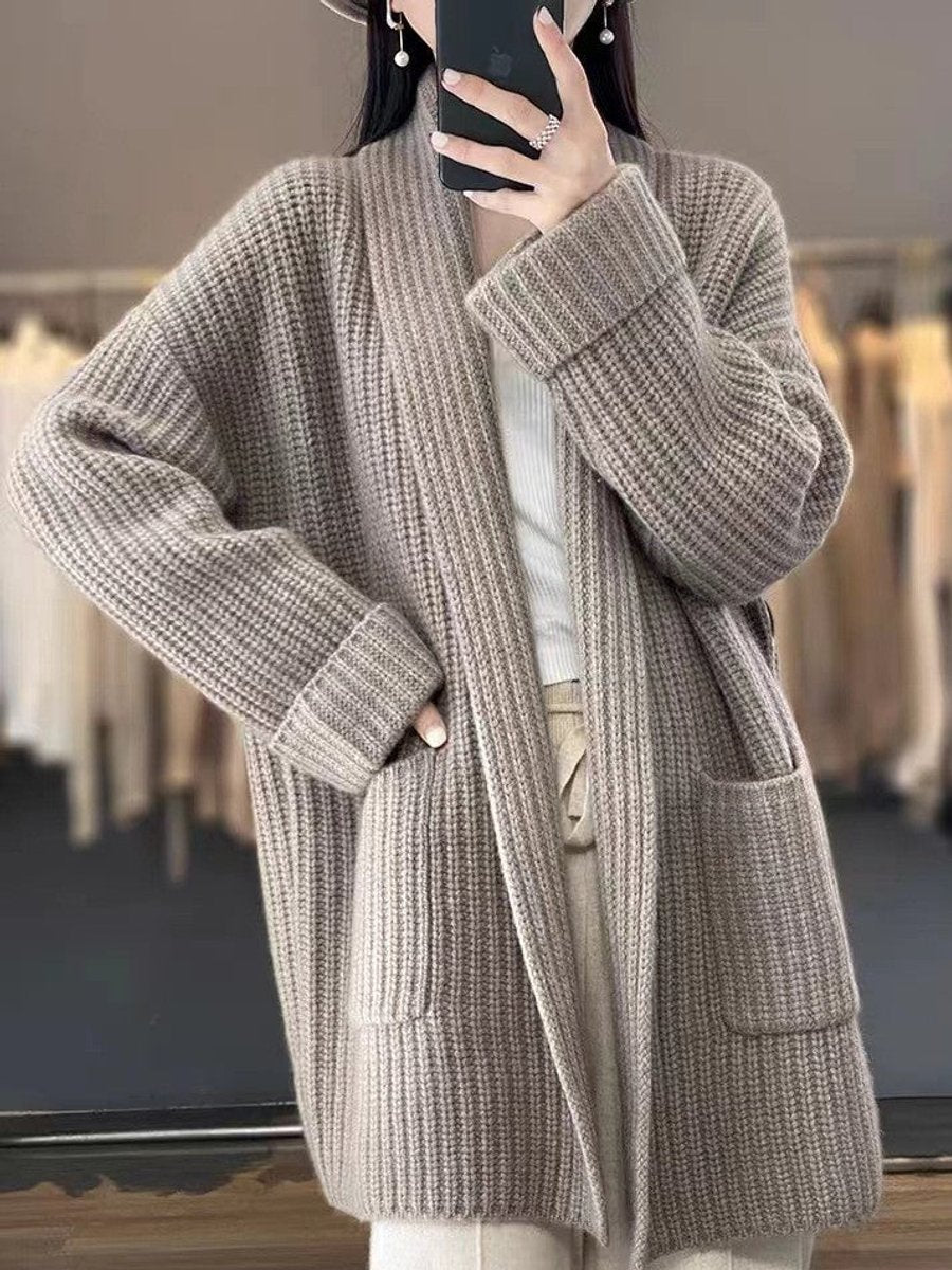 Hedda | Chaqueta de Punto Oversize con Bolsillos