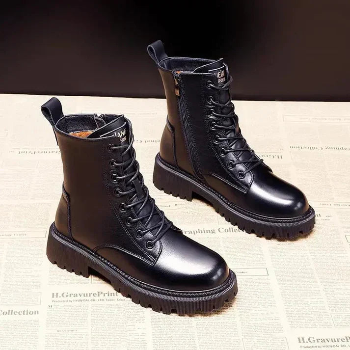 Juniper | Botines Negros Forrados de Invierno