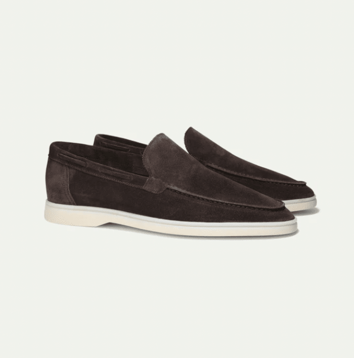 Everett | Mocasines Efecto Ante con Suela Crema - StilfulltMen's shoesHERENLUXEH-DONKE-JBS4Marrón oscuro38Everett | Mocasines Efecto Ante con Suela Crema