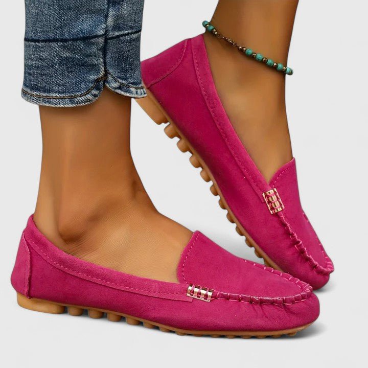 Kensington | Mocasines de Ante con Detalle Metálico - StilfulltWomen's shoesTurquesa35Kensington | Mocasines de Ante con Detalle Metálico
