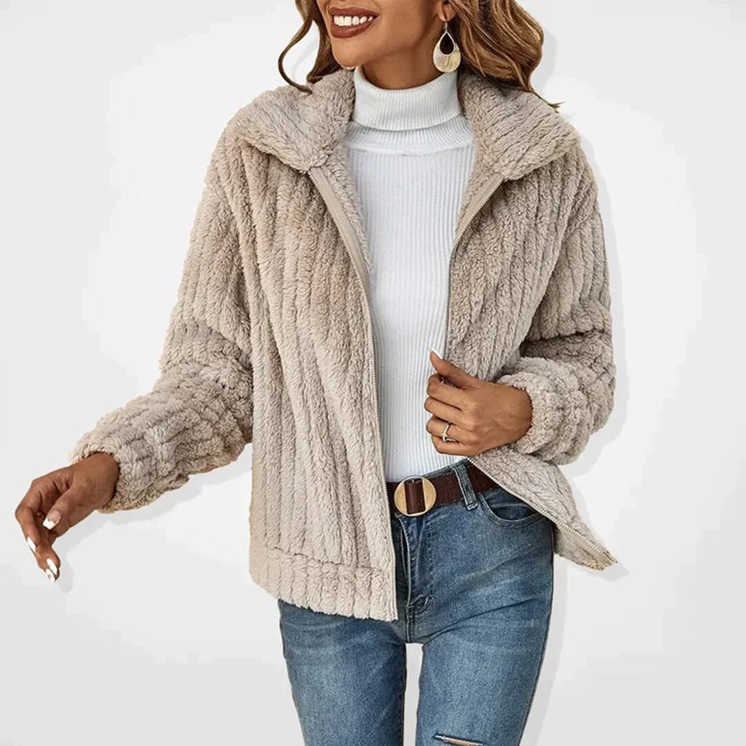 Sloane | Chaqueta de Borreguito Corta con Cremallera - StilfulltWomen's jacketsU8WXQNOBRosaSSloane | Chaqueta de Borreguito Corta con Cremallera