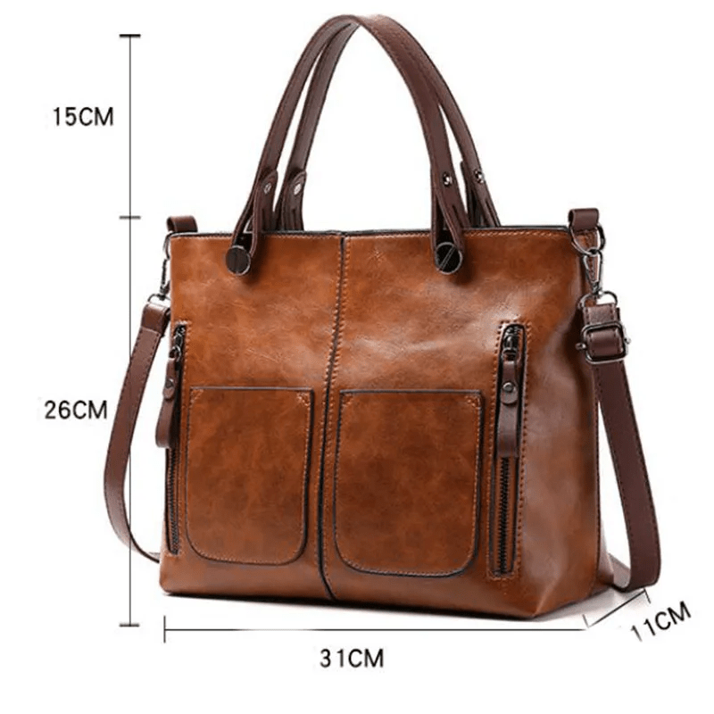 Solene | Bolso Shopper de Piel Sintética con Bandolera - StilfulltWomen's handbagsLievehart - 3GrisSolene | Bolso Shopper de Piel Sintética con Bandolera