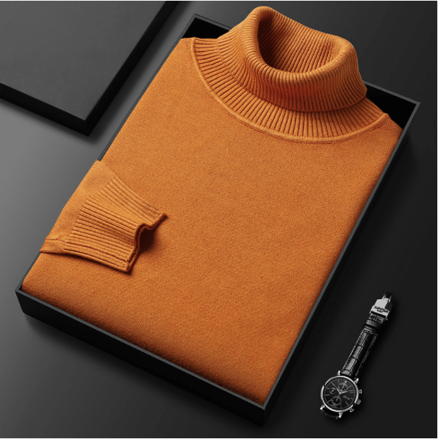 Sullivan | Jersey de Cuello Alto de Punto Fino - StilfulltMen's sweatersDMED2-JT442063MarrónMSullivan | Jersey de Cuello Alto de Punto Fino
