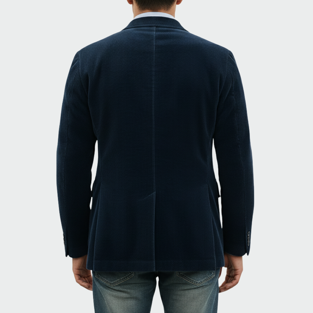 Étienne | Conjunto de Blazer y Chaleco de Pana Entallado