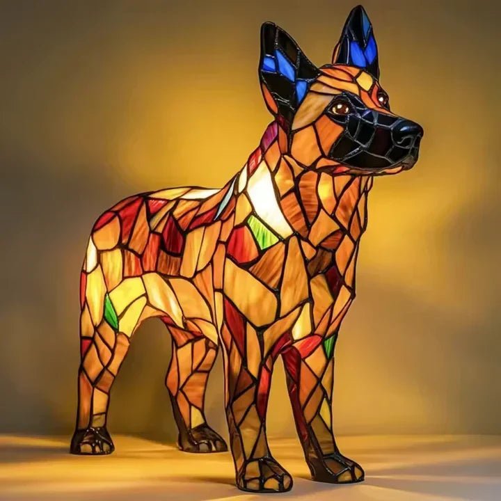 Vitrino | Lámpara Decorativa de Perro Estilo Vitral - StilfulltTable lampsLUMIDOGHON-SCHOR-TC67MestizoVitrino | Lámpara Decorativa de Perro Estilo Vitral