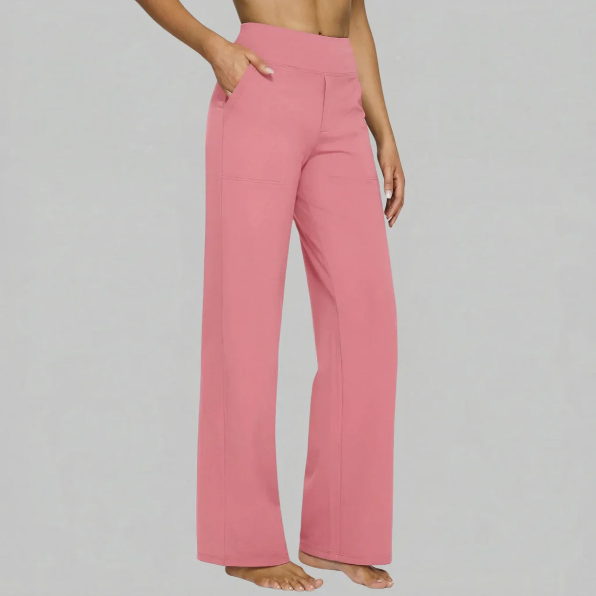 Hadley | Pantalón Ancho Elástico de Talle Alto