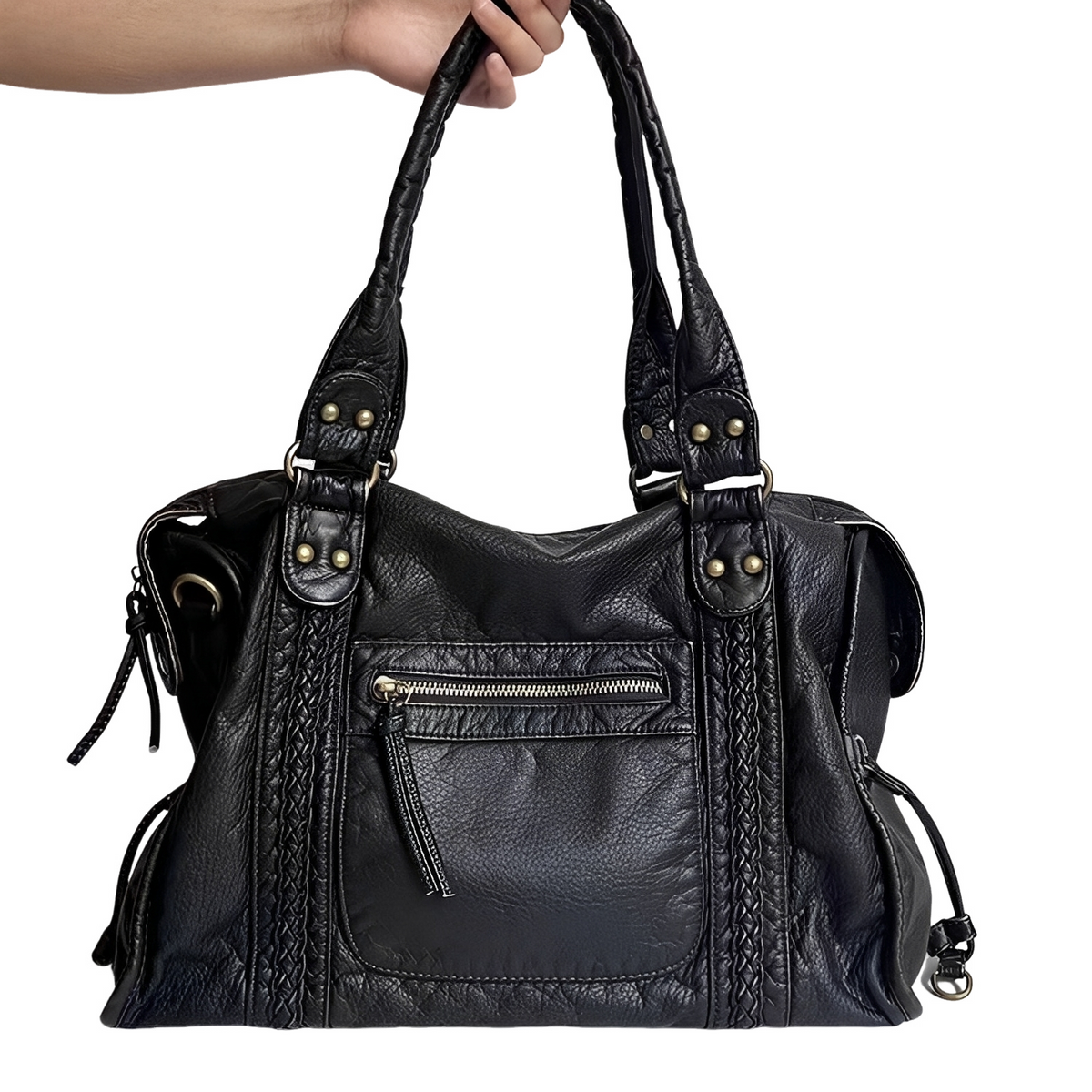 Mirella | Bolso de Hombro Amplio de Mujer con Cremallera