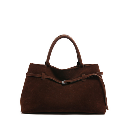 Clarisse | Bolso Shopper de Ante Vegano con Hebillag