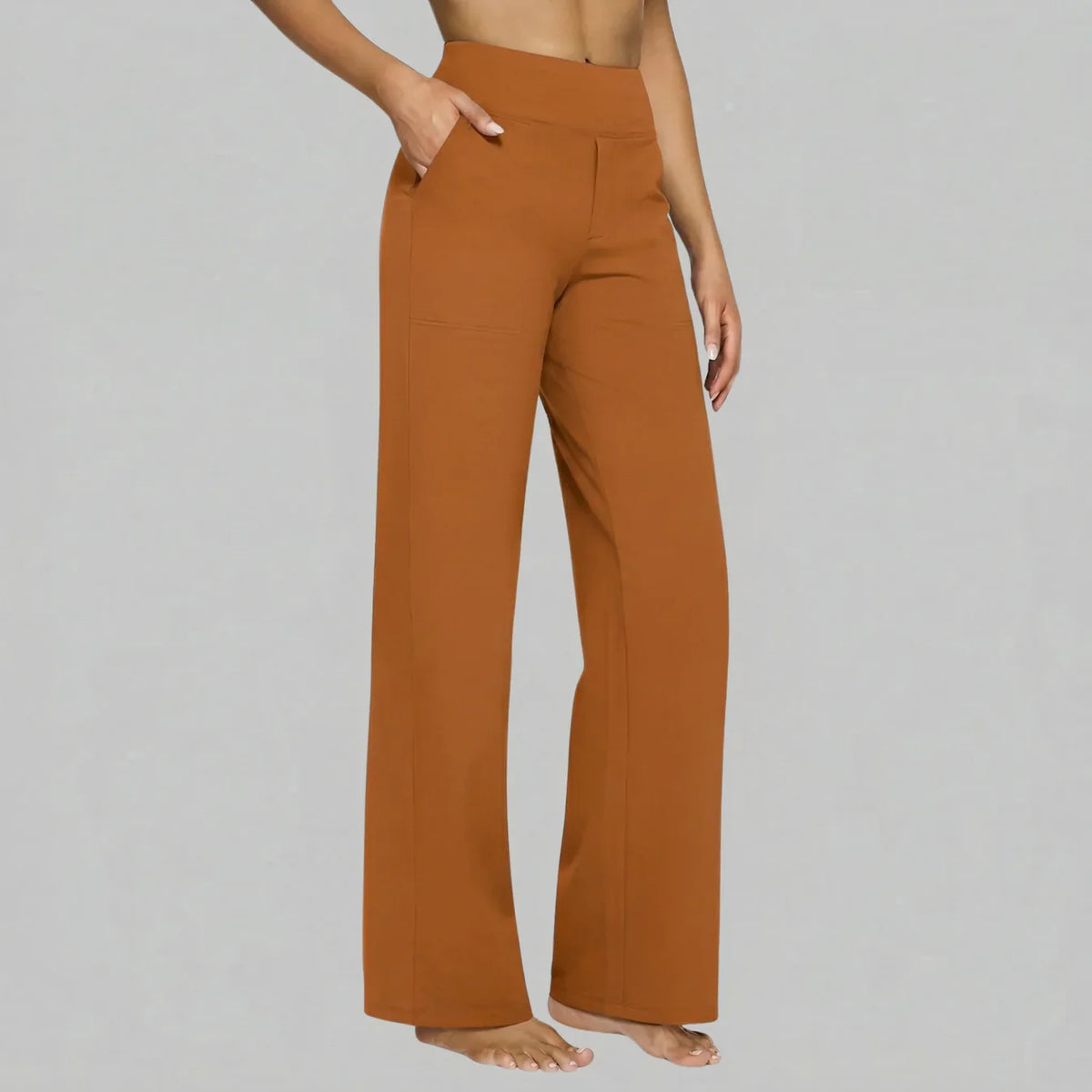 Hadley | Pantalón Ancho Elástico de Talle Alto