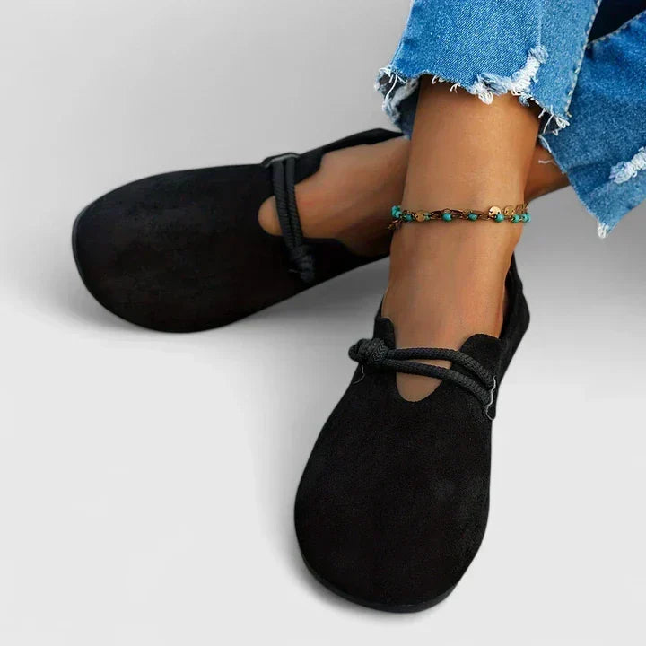 Marlow | Mocasines de Ante con Cordón Trenzado