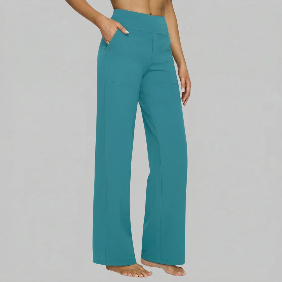 Hadley | Pantalón Ancho Elástico de Talle Alto