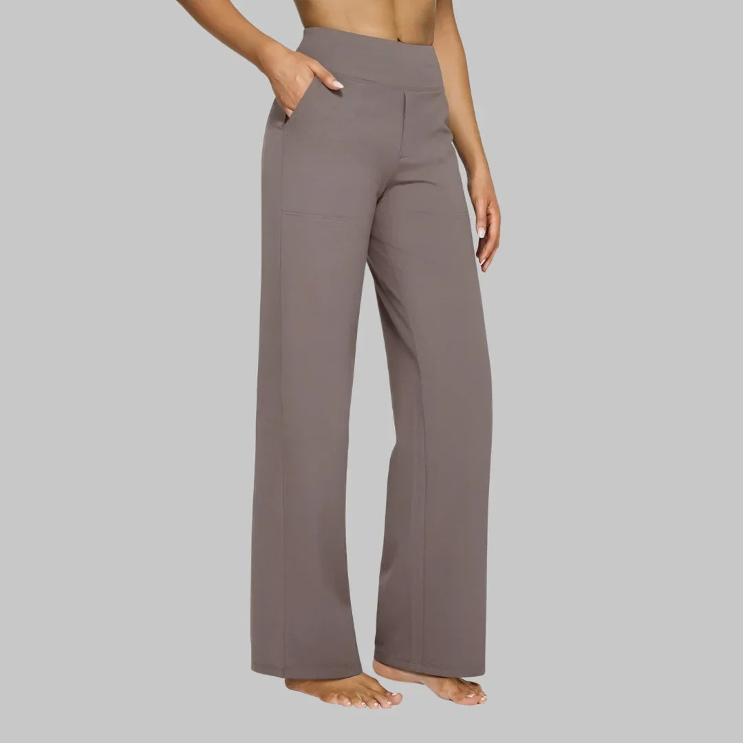 Hadley | Pantalón Ancho Elástico de Talle Alto