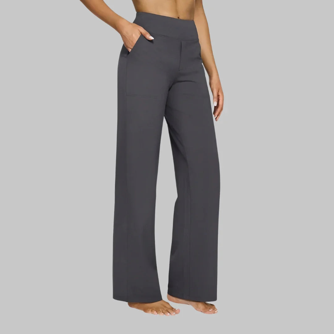 Hadley | Pantalón Ancho Elástico de Talle Alto
