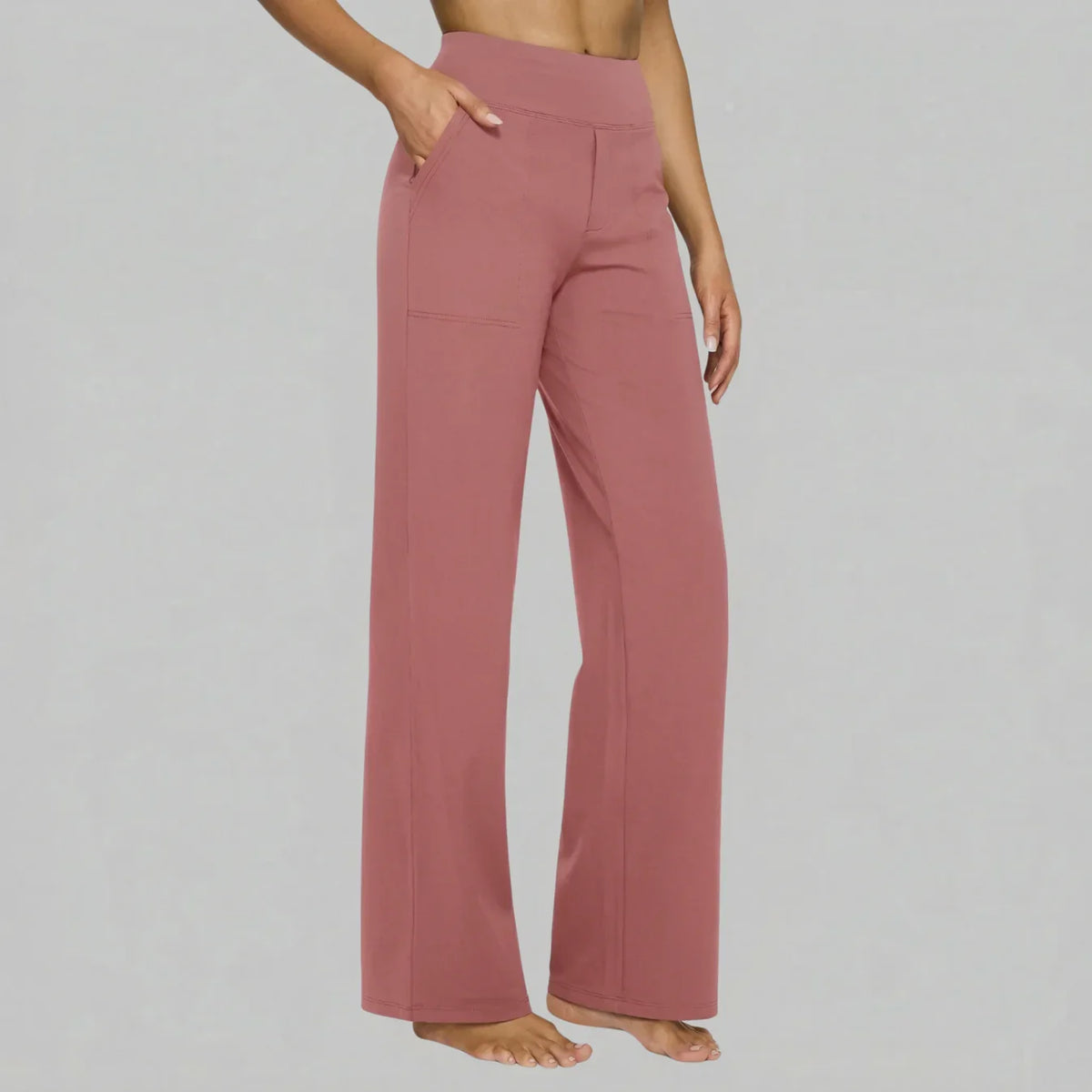 Hadley | Pantalón Ancho Elástico de Talle Alto