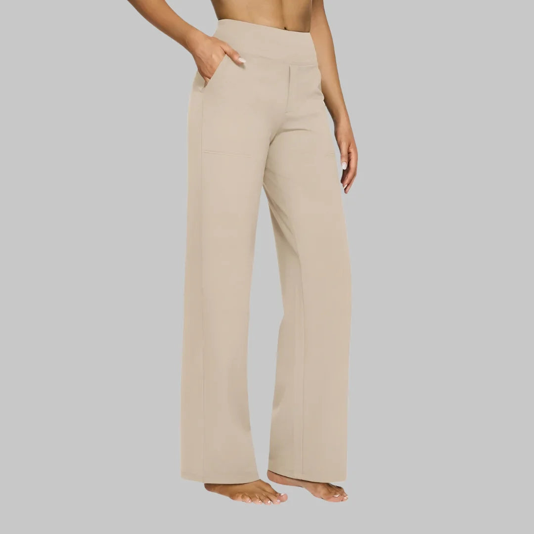 Hadley | Pantalón Ancho Elástico de Talle Alto