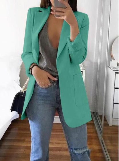 Vera | Blazer de Mujer Abierto con Bolsillos de Parche
