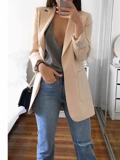 Vera | Blazer de Mujer Abierto con Bolsillos de Parche