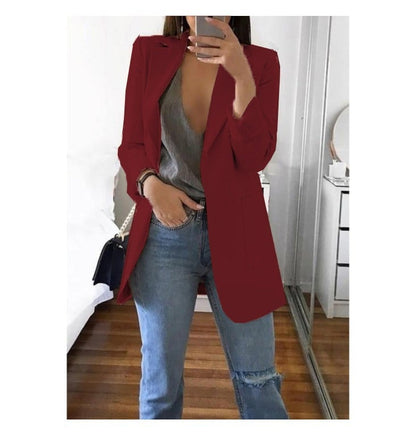 Vera | Blazer de Mujer Abierto con Bolsillos de Parche