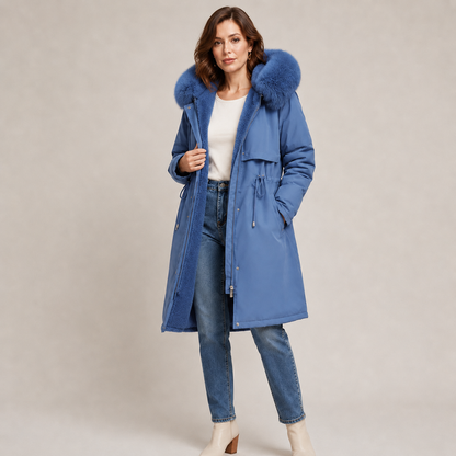 Solveig | Parka Larga Impermeable y Acolchada
