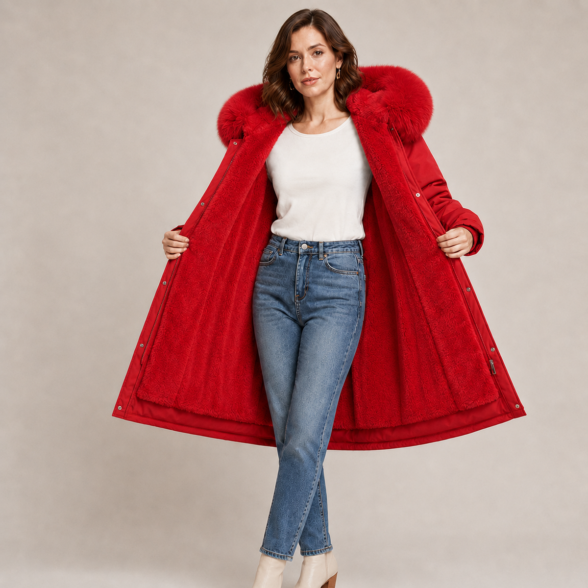Solveig | Parka Larga Impermeable y Acolchada