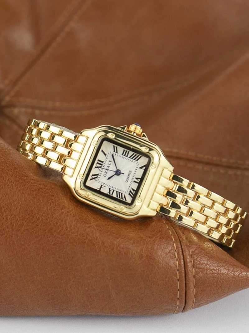 Rivelle | Reloj Cuadrado de Cuarzo con Brazalete Metálico