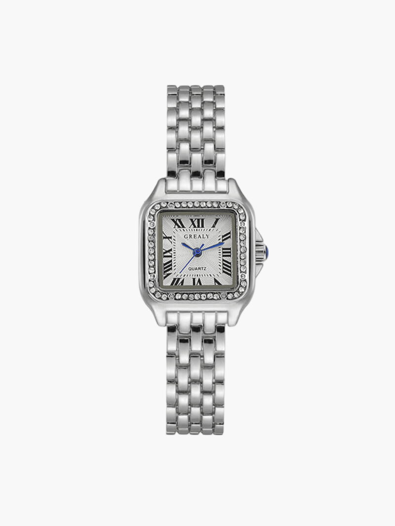 Rivelle | Reloj Cuadrado de Cuarzo con Brazalete Metálico