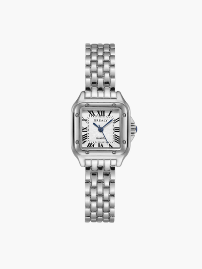 Rivelle | Reloj Cuadrado de Cuarzo con Brazalete Metálico
