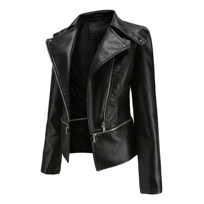 Sally | Chaqueta de Polipiel Biker Desmontable