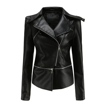 Sally | Chaqueta de Polipiel Biker Desmontable