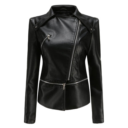Sally | Chaqueta de Polipiel Biker Desmontable