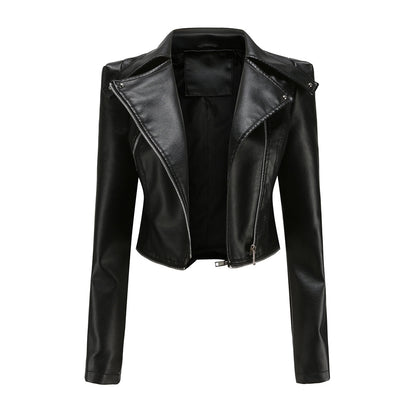 Sally | Chaqueta de Polipiel Biker Desmontable