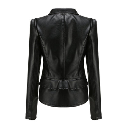 Sally | Chaqueta de Polipiel Biker Desmontable