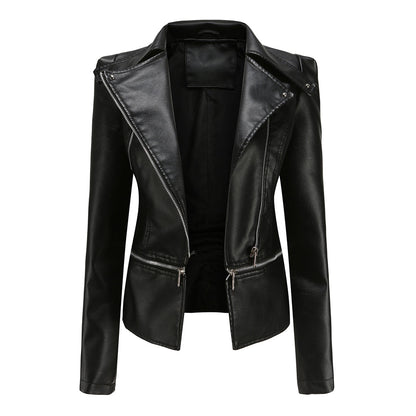 Sally | Chaqueta de Polipiel Biker Desmontable