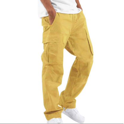 Casper | Pantalón Cargo Ancho con Bolsillos de Solapa