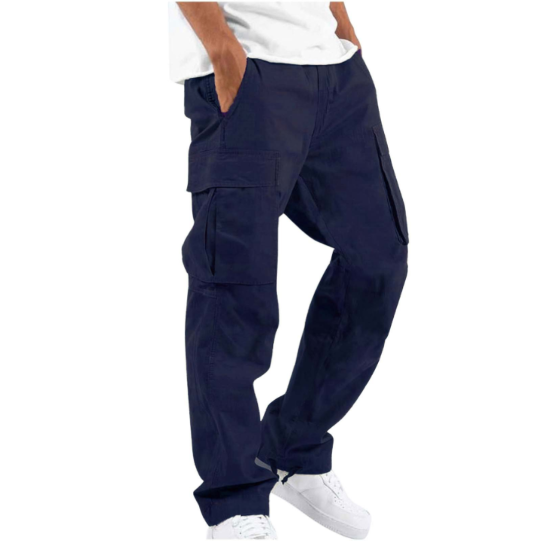 Casper | Pantalón Cargo Ancho con Bolsillos de Solapa