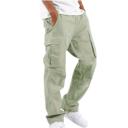 Casper | Pantalón Cargo Ancho con Bolsillos de Solapa
