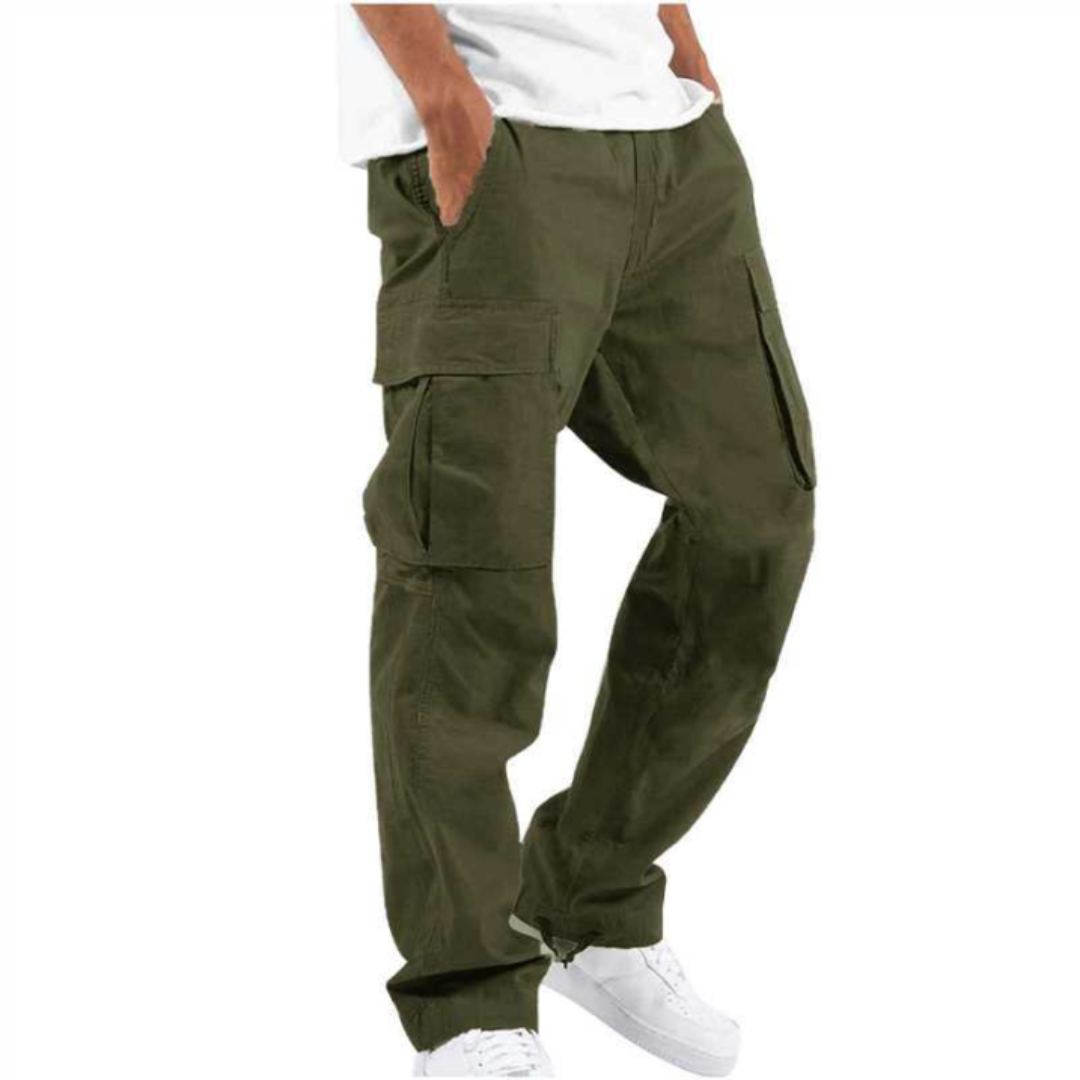 Casper | Pantalón Cargo Ancho con Bolsillos de Solapa
