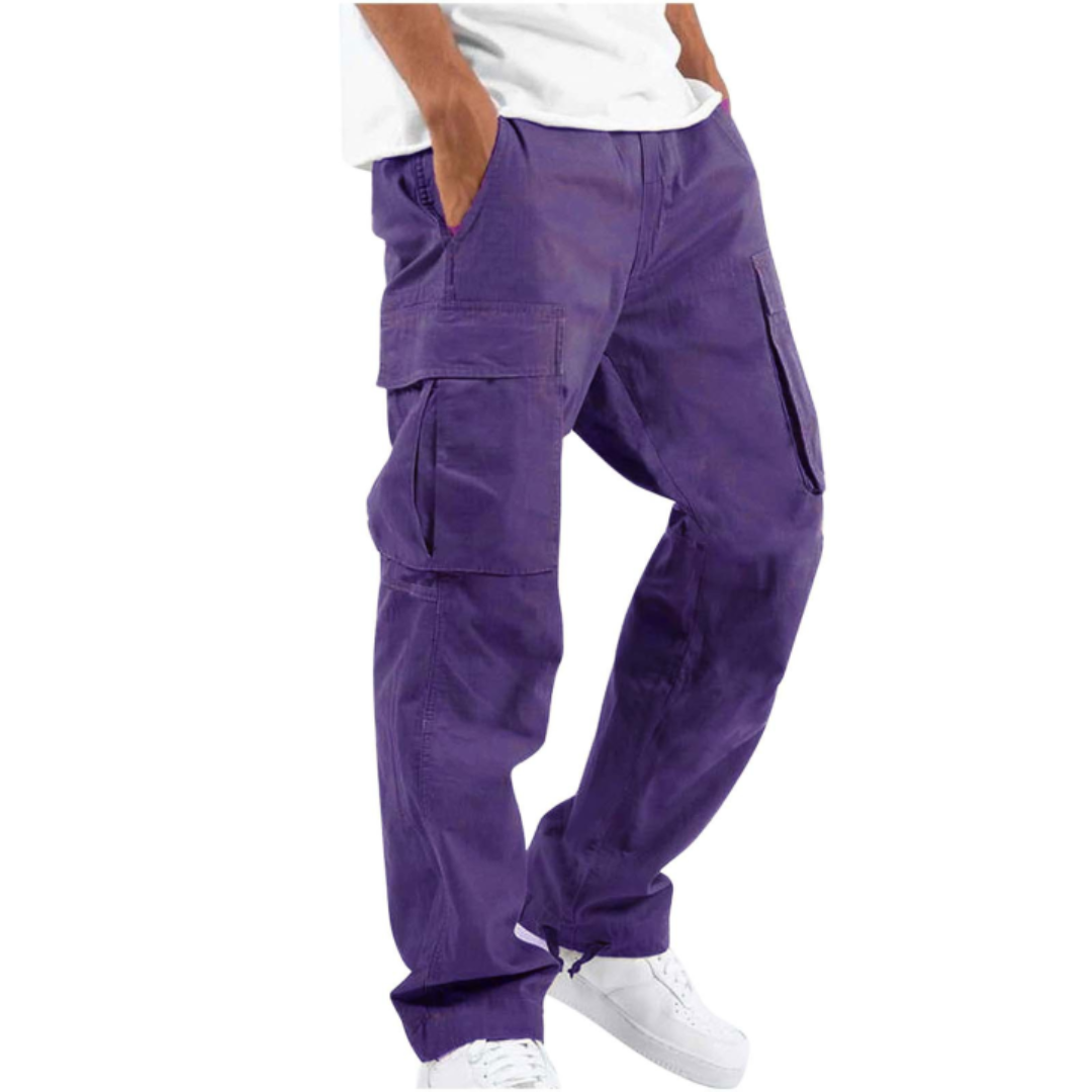 Casper | Pantalón Cargo Ancho con Bolsillos de Solapa