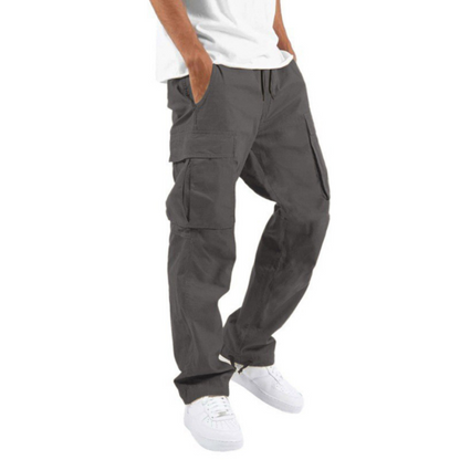 Casper | Pantalón Cargo Ancho con Bolsillos de Solapa