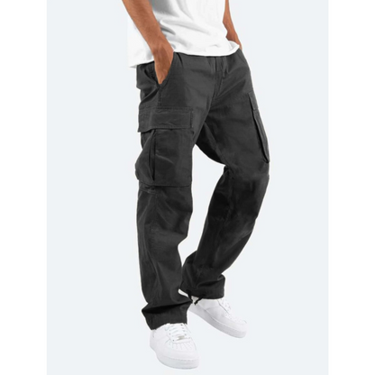 Casper | Pantalón Cargo Ancho con Bolsillos de Solapa