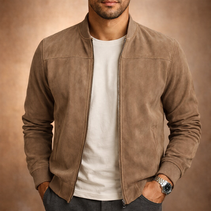 Rhett | Chaqueta Bomber Efecto Ante
