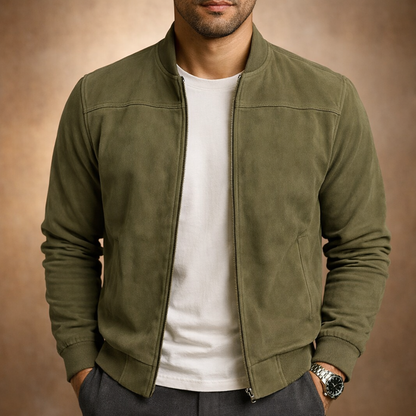 Rhett | Chaqueta Bomber Efecto Ante