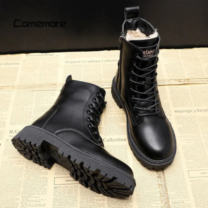 Juniper | Botines Negros Forrados de Invierno