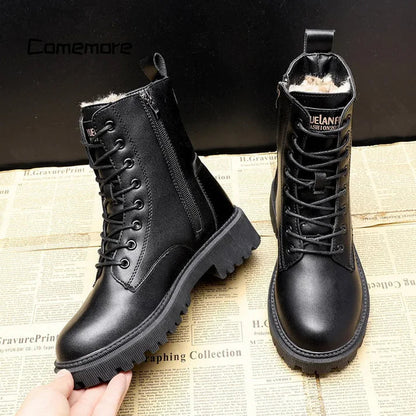 Juniper | Botines Negros Forrados de Invierno