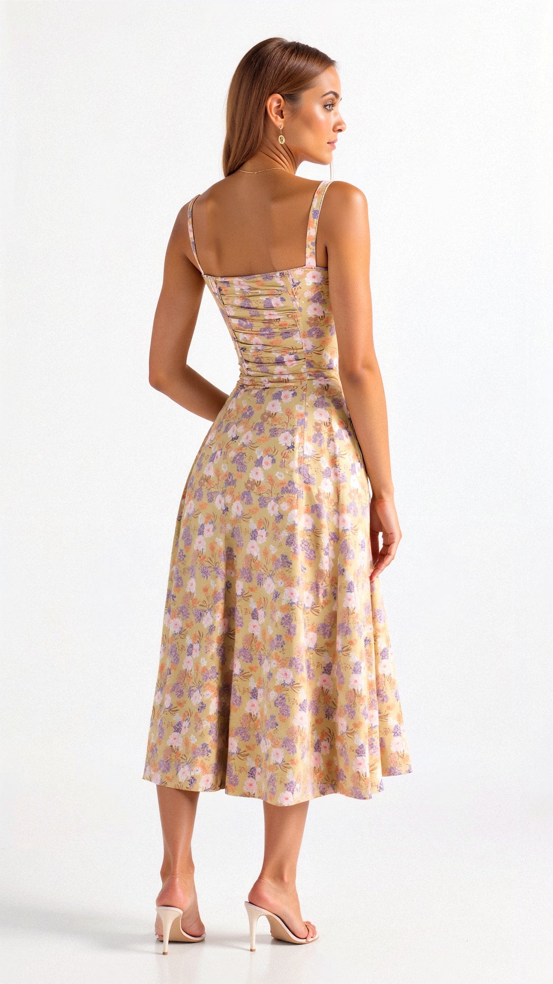 Willa | Vestido Midi de Corsé con Abertura