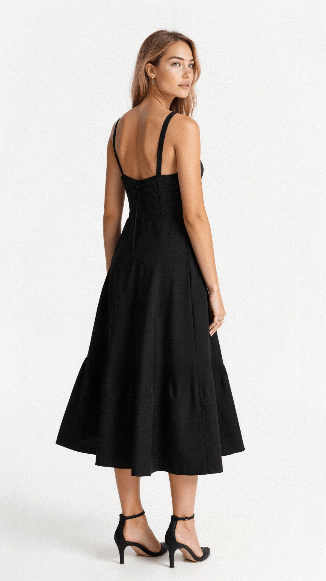 Willa | Vestido Midi de Corsé con Abertura