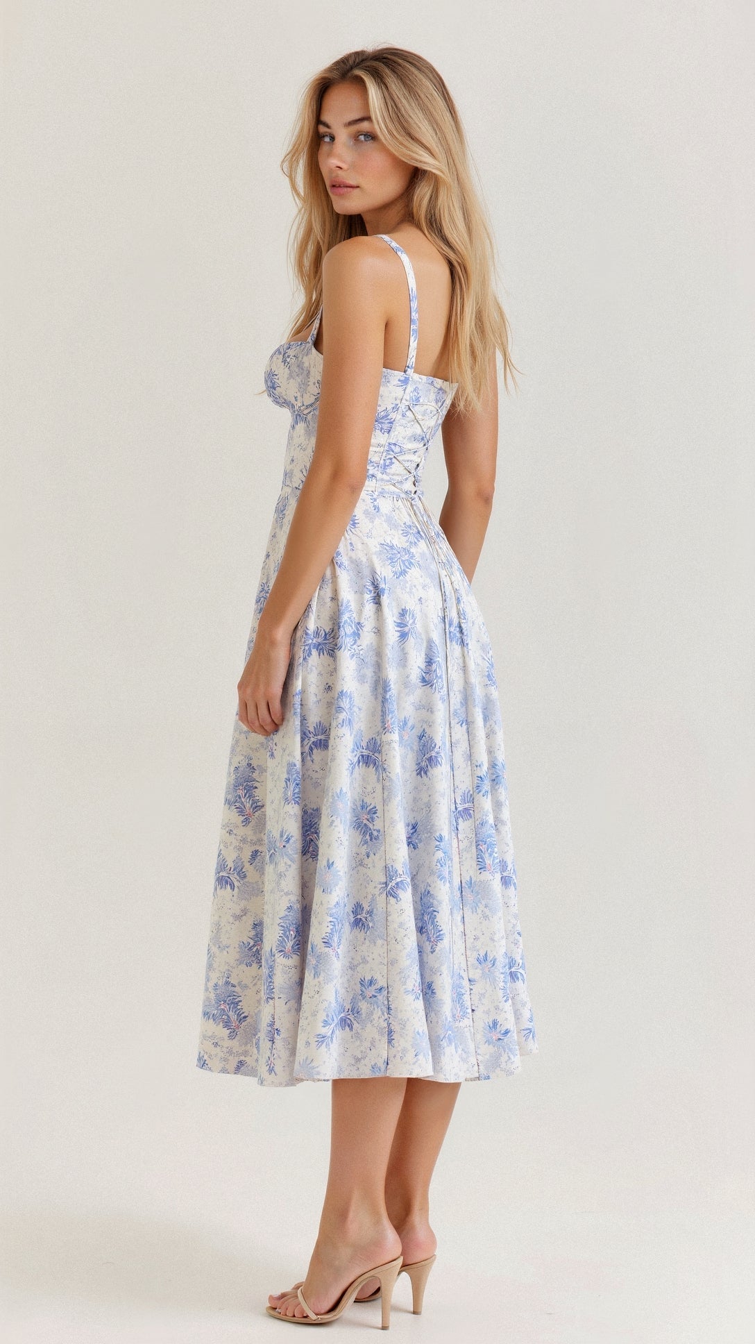 Willa | Vestido Midi de Corsé con Abertura