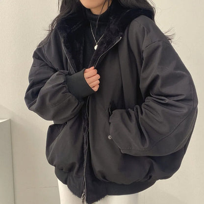 Linnea | Chaqueta Oversize Forrada de Borreguito